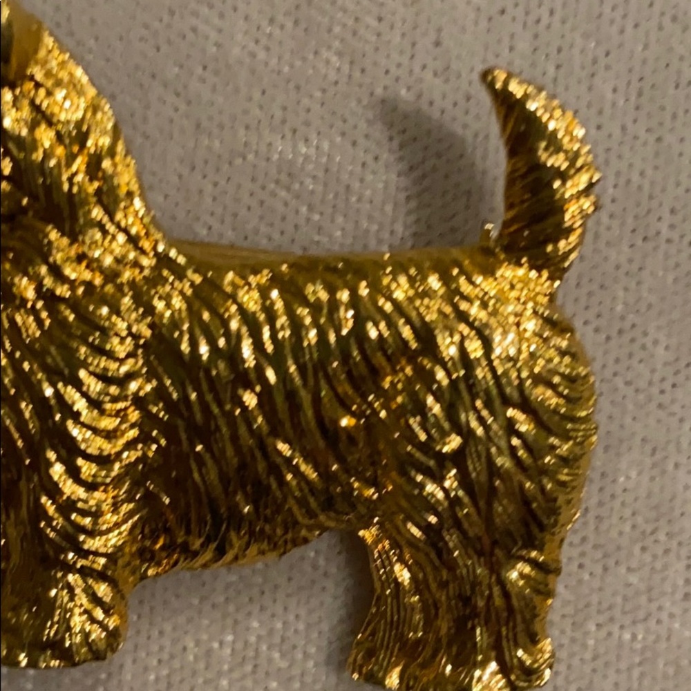 HOST PICK! Goldtone Scottie Dog Pin or Brooch - Picture 3 of 7